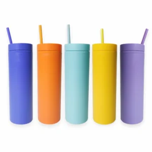 กระบอกน้ำพลาสติกพร้อมหลอด รุ่น MUG-1390