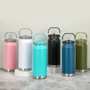 กระบอกน้ำสแตนเลสมีหูหิ้ว รุ่น MUG-2024