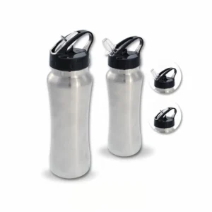 กระบอกน้ำสแตนเลสพร้อมหลอด รุ่น BOT-026