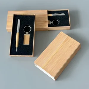 เซทปากกา+พวงกุญแจไม้ รุ่น SET-BB01